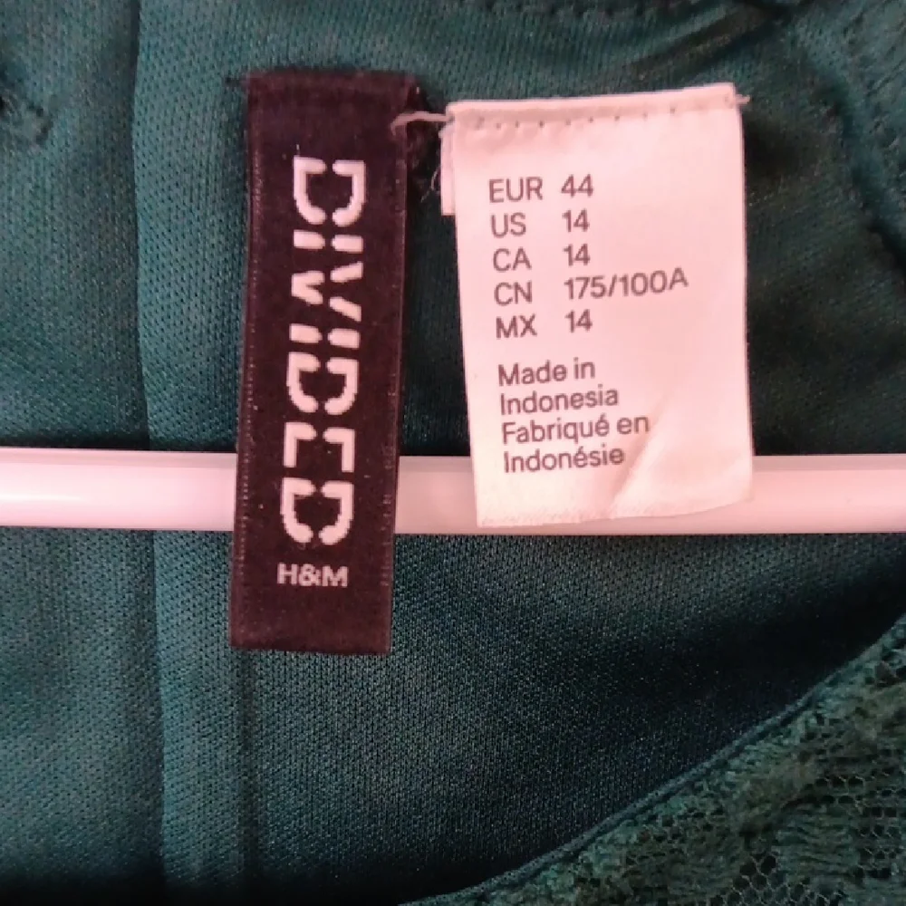 H&M DIVIDED Label Dark Green Lace Dress - Picture 2 of 11